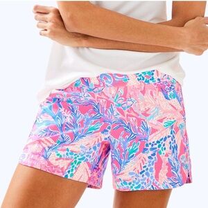 Lilly Pulitzer Women's Ocean View Shorts Small Aquadesiac